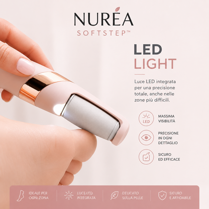 NURÉA SoftStep™ | Lima Elettrica Ricaricabile per Piedi
